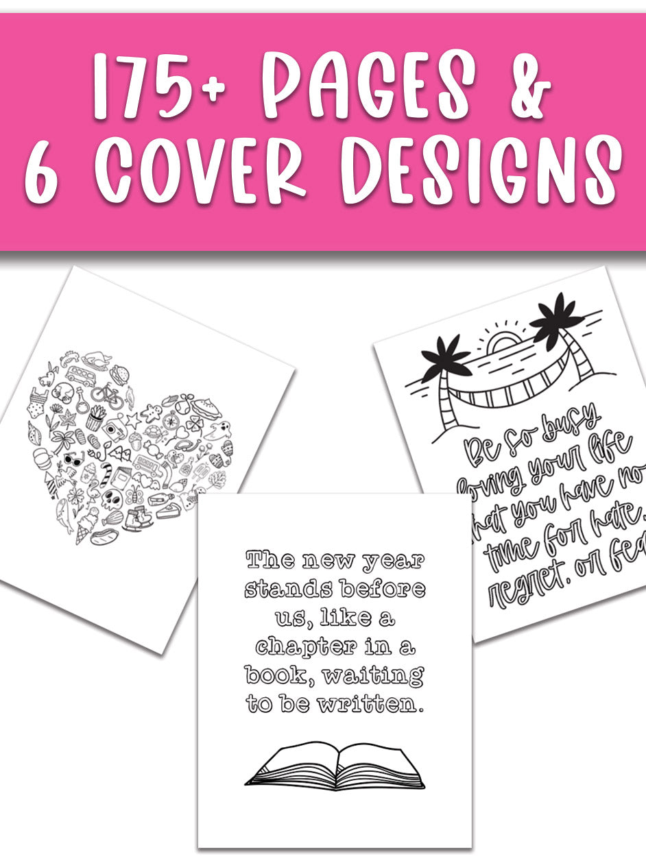 Adult Coloring Book Planner (Undated)