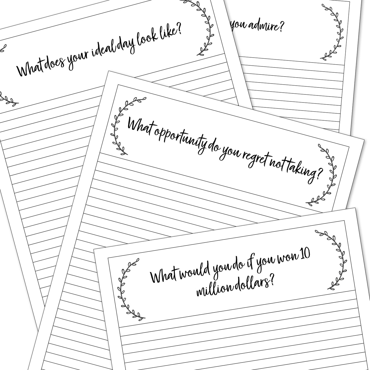 365 Journal Prompt Digital Set 1 Entire Year of Journal Prompts! Mom Envy Printables & More