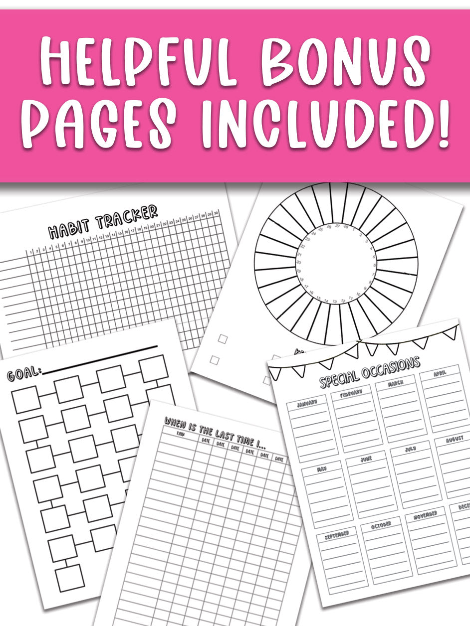 Adult Coloring Book Planner (Undated)