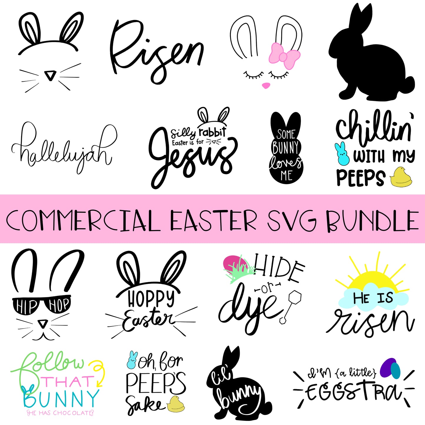 Easter SVG Bundle COMMERCIAL LICENSE INCLUDED