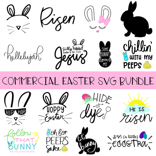 Easter SVG Bundle COMMERCIAL LICENSE INCLUDED